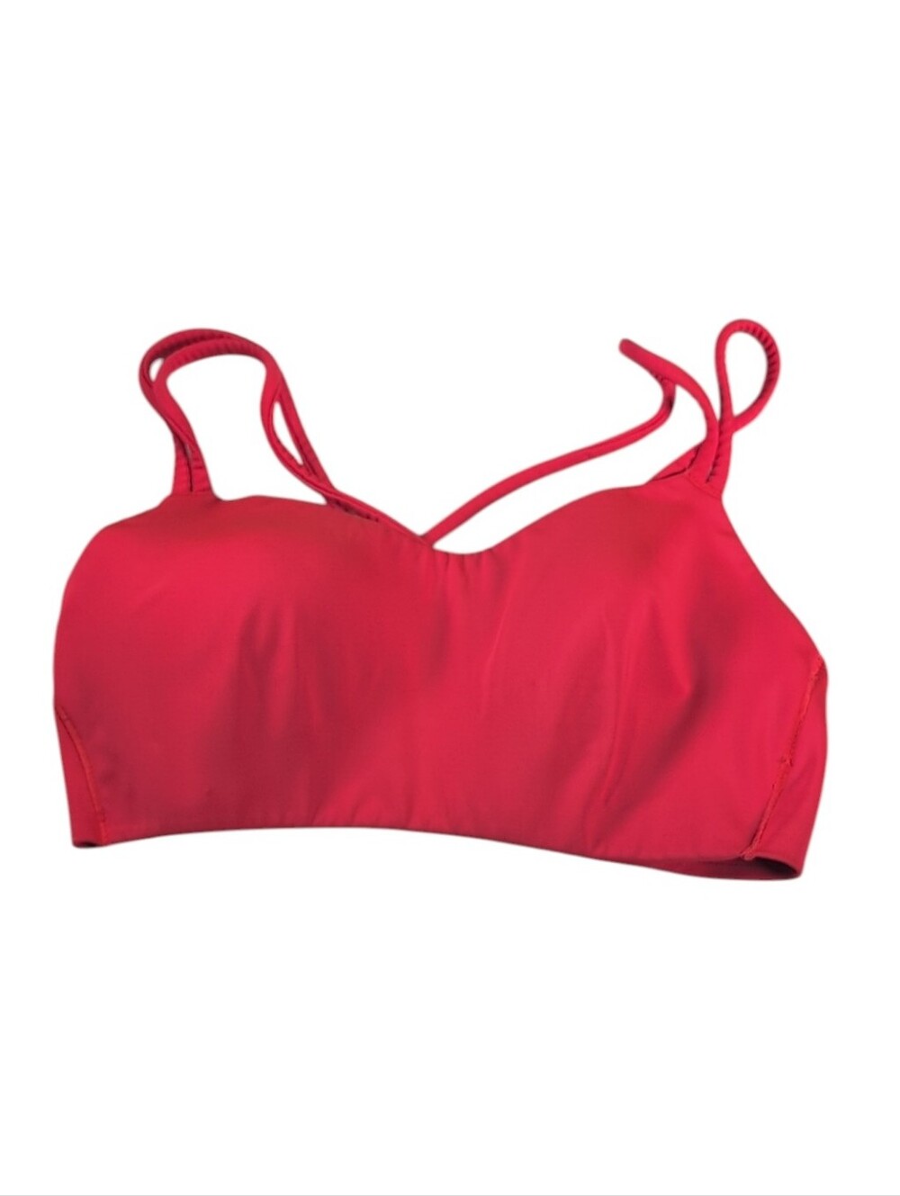 Savage X Fenty On Rihpeat Low Impact Sports Bra Orange/Red Strappy Size Medium